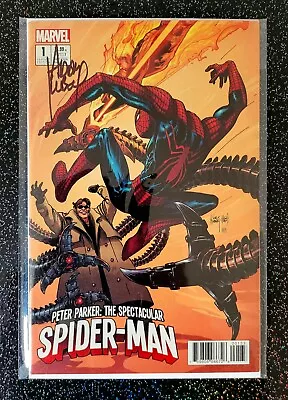Buy Marvel Peter Parker Spectacular Spider-Man #1 Variant 2017 Signed Adam Kubert • 20£