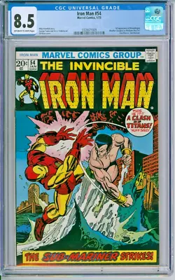 Buy Marvel Comics The Invincible Iron Man #54 CGC 8.5 1st Appearance Moondragon • 88.91£