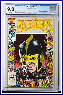Buy Avengers #273 CGC Graded 9.0 Marvel November 1986 White Pages Comic Book. • 71.15£