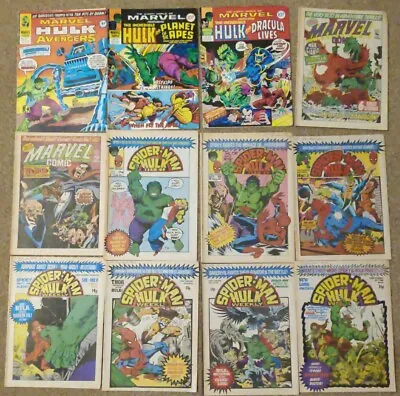 Buy UK Marvel Comics 15 Issues Spiderman And Hulk Weekly The Mighty World Of Marvel  • 20£
