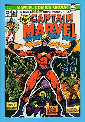 Buy Captain Marvel # 32 Vfn- (7.5) Thanos- Starlin- Glossy Higher Grade- Cents- 1974 • 2.20£