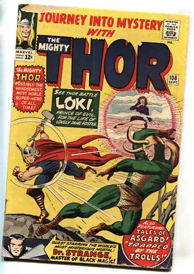 Buy JOURNEY INTO MYSTERY #108 -- 1964 -- THOR -- Marvel Comic Book -- G/VG • 52.03£