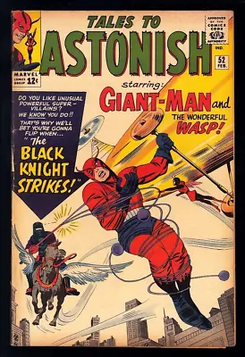 Buy Tales To Astonish #52 Marvel 1964 (VG+) Origin & 1st App Of Black Knight! L@@K! • 103.93£