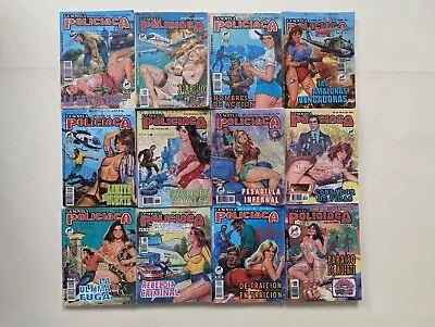 Buy 12x La Novela Policiaca - Rare Vintage Mexican Pulp Action Crime Comic Book • 11.99£
