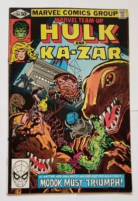 Buy Marvel Team-Up Vol 1 #104 (1981): Hulk And Ka-Zar FN Modok • 2£