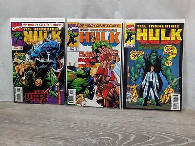 Buy Lot Of 3 The Incredible Hulk #456, 457, And 474 NM/M (1997-99 Marvel Comics) • 42.28£