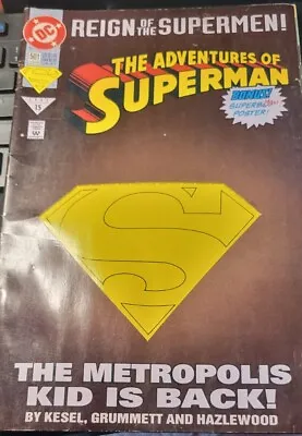 Buy Adventures Of Superman #501 June 1993 DC Modern Age Comic Book Superboy CLASSIC • 4.74£