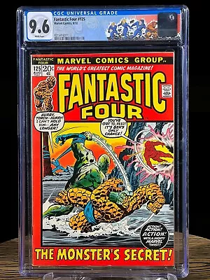 Buy FANTASTIC FOUR #125 CGC 9.6 August 1972 1st Monthly Written By Stan Lee • 399.76£