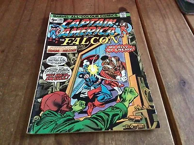 Buy Vintage Marvel Comics Captain America And The Falcon No. 186 June 1975 • 3£