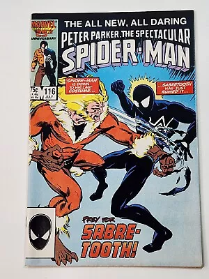 Buy Spectacular Spider-Man 116 DIRECT 1st Full App The Foreigner (Kraven Movie) 1986 • 17.47£