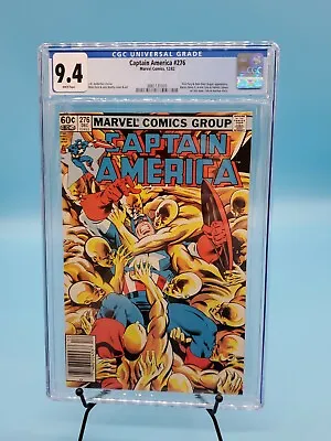 Buy Cgc 9.4 Captain America #276 Marvel Comics 12/82 White Pages • 43.38£