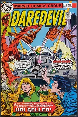 Buy Daredevil 133 VF- 7.5 1st Mind-Wave Think Tank Marvel 1976 • 11.88£