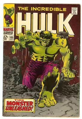 Buy Incredible Hulk #105 4.5 // 1st Appearance Of The Missing Link Marvel 1968 • 35.58£