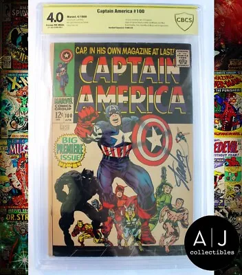 Buy Captain America #100 CBCS 4.0 (Marvel) Signed Stan Lee • 583.61£