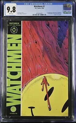 Buy Watchmen #1 CGC 9.8 1986 1st App Watchmen - Story By Alan Moore Art Dave Gibbons • 559.44£