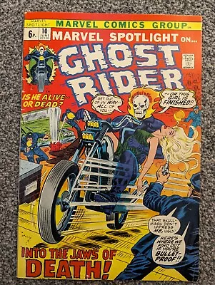 Buy Marvel Spotlight 10. Ghost Rider. Marvel 1973. Johnny Blaze. Combined Postage • 5.98£