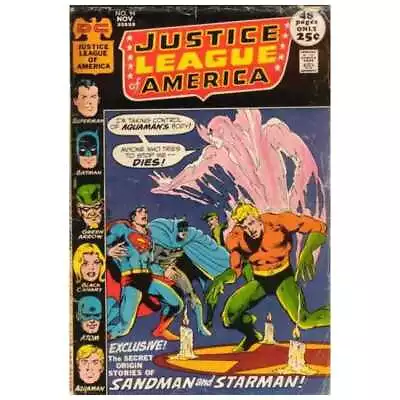 Buy Justice League Of America (1960 Series) #94 In VF Minus Condition. DC Comics [m: • 50.19£