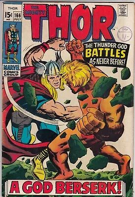 Buy Thor 166 - 1969 - Warlock - Fine/Very Fine • 79.99£
