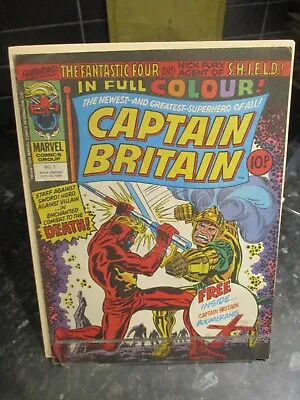 Buy Captain Britain 2 (1976 Uk Marvel Poster Attached • 19.95£