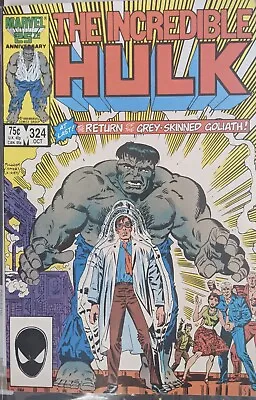 Buy The Incredible Hulk #324 (marvel 1986) Return Of Grey Hulk • 14.17£