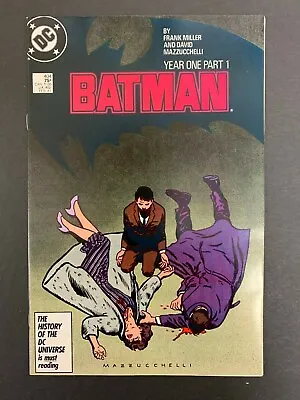 Buy Batman #404 *high Grade!* (dc, 1987) Year One! Miller! Lots Of Pics! White Pages • 39.49£