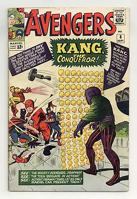 Buy Avengers #8 GD+ 2.5 1964 1st App. Kang The Conqueror • 310.30£