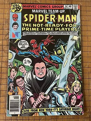 Buy 🕷Marvel Team-Up 74 Spider-Man - Saturday Night Live - Key Issue - 🔥Hot Book🔥 • 48.07£