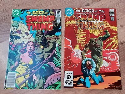 Buy Saga Of The Swamp Thing #8 & #17 DC 1983 *READ DESCRIPTION AND SEE PHOTOS* • 2£