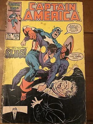 Buy Captain America #325 January 1987 Nomad Marvel Comics • 1.58£