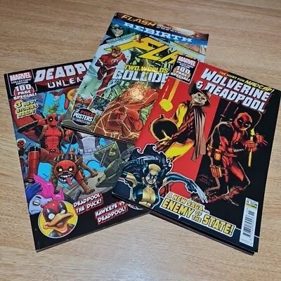 Buy The Flash DC Comics Woolverine Deadpool Flash Titan No.  Job 3 Lot Bundle Marvel • 7.50£