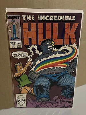 Buy Incredible Hulk 355 🔥1989 Grey Hulk Bonadage🔥Copper Marvel Comics🔥VF- • 5.52£
