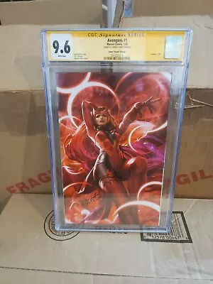 Buy Avengers #1 Signed By Derrick Chew Virgin 1:50 Variant (2023) CGC SS 9.6 • 118.74£