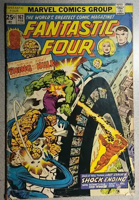 Buy FANTASTIC FOUR #167 (1975) Marvel Comics With Mark Jewelers Ad GOOD/VG • 11.06£