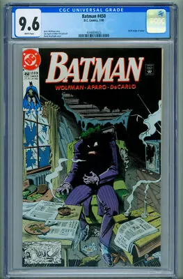 Buy Batman #450 CGC 9.6 Joker Origin Issue-comic Book DC 4346834025 • 61.15£