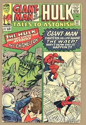 Buy Tales To Astonish 62 RESTORED Kirby Cvr! Ditko 1st LEADER Hulk Pin-Up! 1964 T477 • 66.72£
