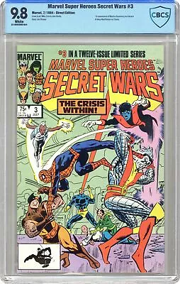 Buy Marvel Super Heroes Secret Wars #3D CBCS 9.8 1984 22-0995D96-054 • 65.62£