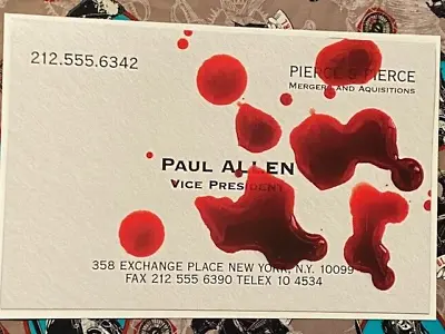 Buy American Psycho #2  1:10 Cover E Randall Bruder Business Card, 2023 - New! • 39.82£