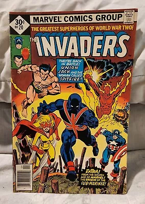 Buy The Invaders #20 Newsstand 1st App Union Jack - 1977 Marvel Combine Shipping  • 15.98£