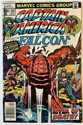 Buy Captain America #208 • KEY 1st Appearance Arnim Zola! Jack Kirby Art! See Pics • 4.73£