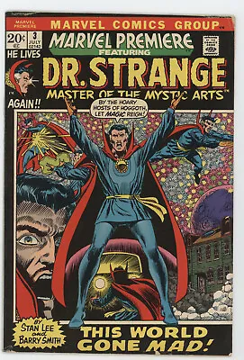 Buy Marvel Premiere 3 1972 VG FN 1st Solo Dr Strange Barry Windsor Smith • 39.96£