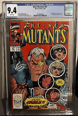 Buy New Mutants #87 (CGC 9.4) 1990, White Pages, 1st Appearance Of Cable • 110.82£