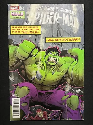 Buy Peter Parker The Spectacular Spider-Man 300 Hulk Variant Marvel Comic 2018 VF/NM • 7.90£