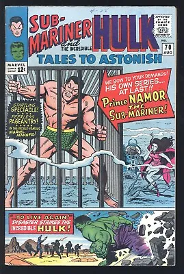 Buy Tales To Astonish #70 Marvel 1965 FN/VF 1st Solo Sub-Mariner Story FREE SHIP • 79.15£