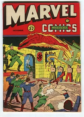 Buy MARVEL MYSTERY COMICS #37  Restored FN   Hitler Cover. • 1,834.17£