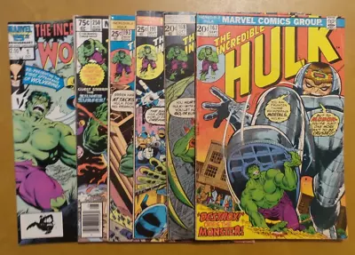 Buy The Incredible Hulk Lot Of 6 Issues 167 168 191 193 250 Vs Wolverine 1st Harpy • 19.76£