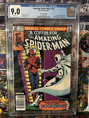 Buy Amazing Spider-Man #220 CGC 9.0 Newsstand 1981 Key Issue 🔑🔑 • 44.19£