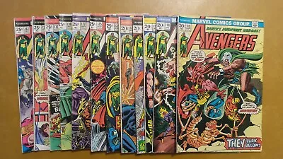 Buy The Avengers Lot Of 12 Issues 115 118 119 120 121 124 125 127 130 137 139 142 • 61.16£