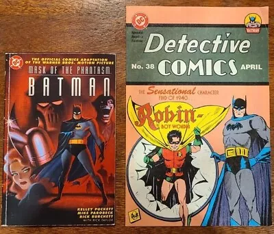 Buy Lot Of 2 Comics - Batman Mask Of Phantasm, And Detective Comics #38, First Robin • 9.45£