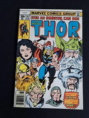Buy The Mighty Thor 262 Marvel Comics 1977 Newsstand  • 3.95£