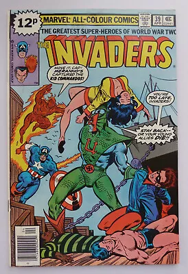 Buy The Invaders #39 - UK Variant - Marvel Comics - April 1979 F/VF 7.0 • 7.75£